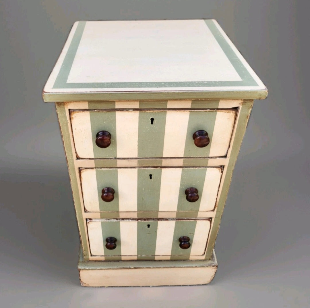 PAIR OF VICTORIAN PAINTED BEDSIDE CHESTS