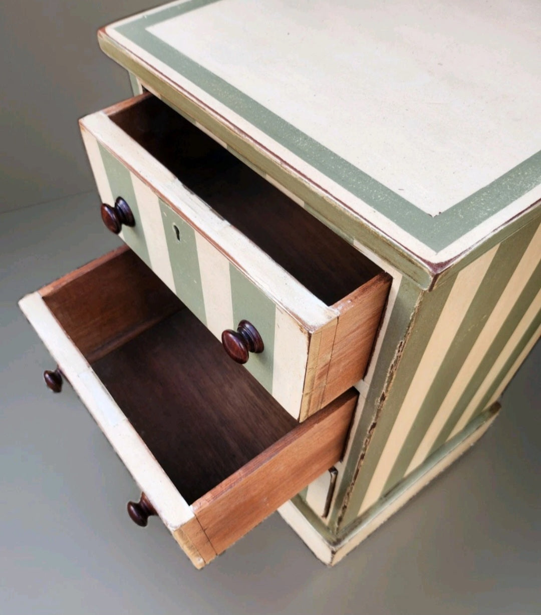 PAIR OF VICTORIAN PAINTED BEDSIDE CHESTS
