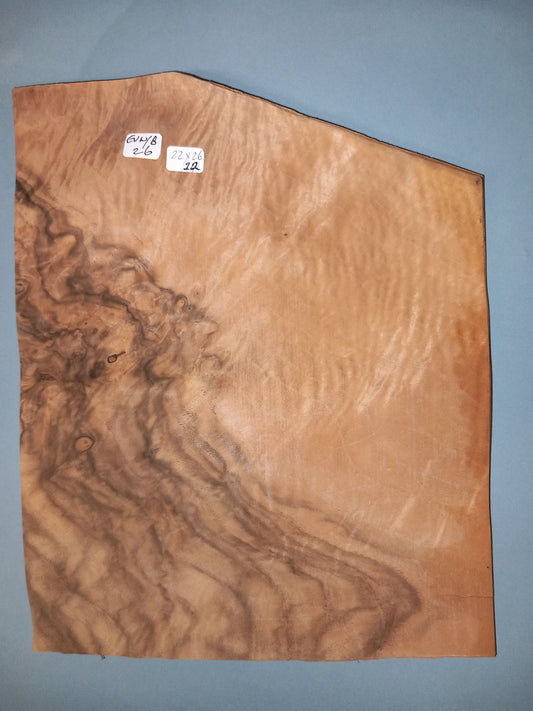 CONSECUTIVE SHEETS OF EUROPEAN WALNUT BURR VENEER   22 X 26 CM