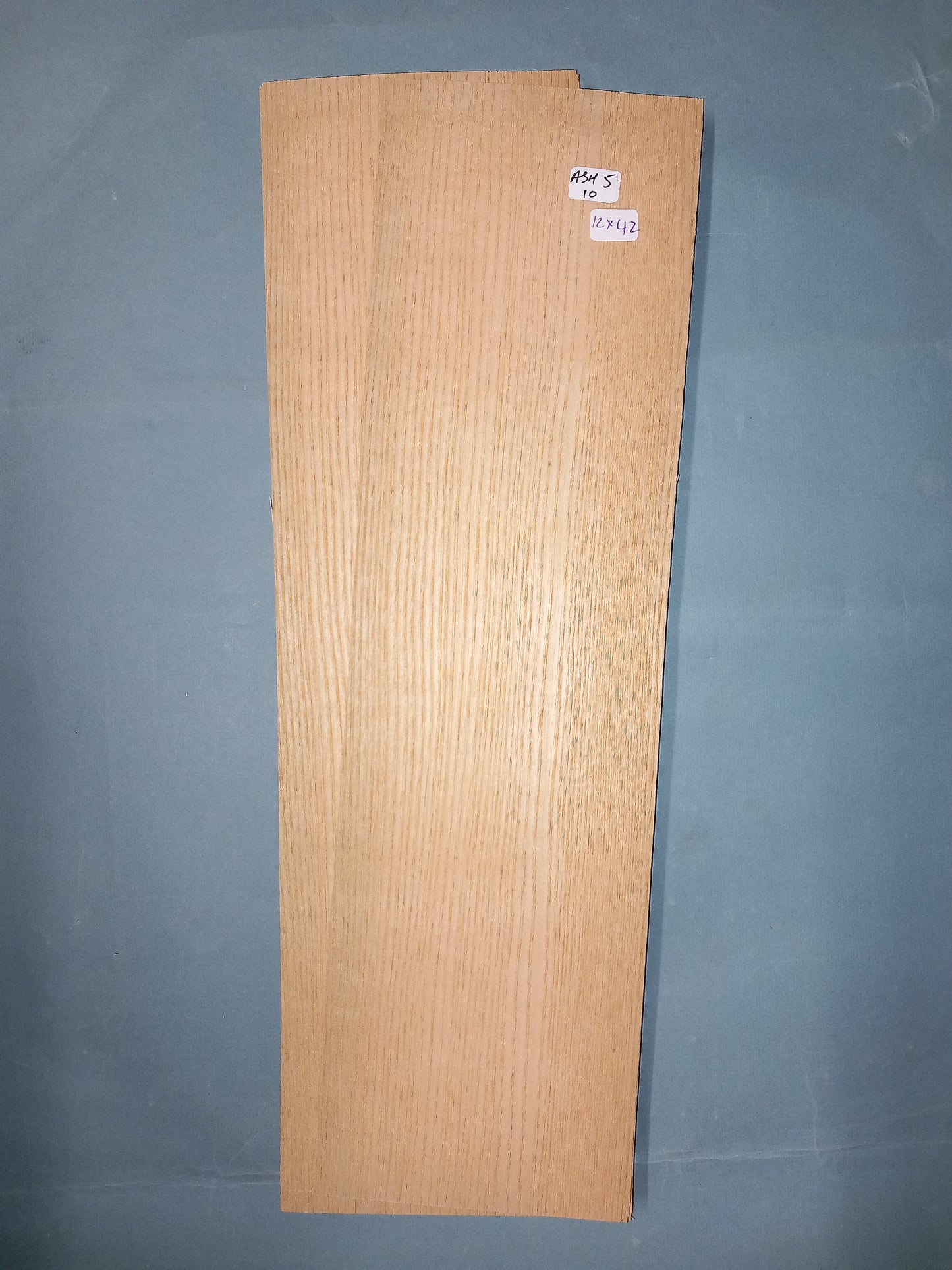 2 CONSECUTIVE SHEETS OF ASH VENEER  12 X 42 CM