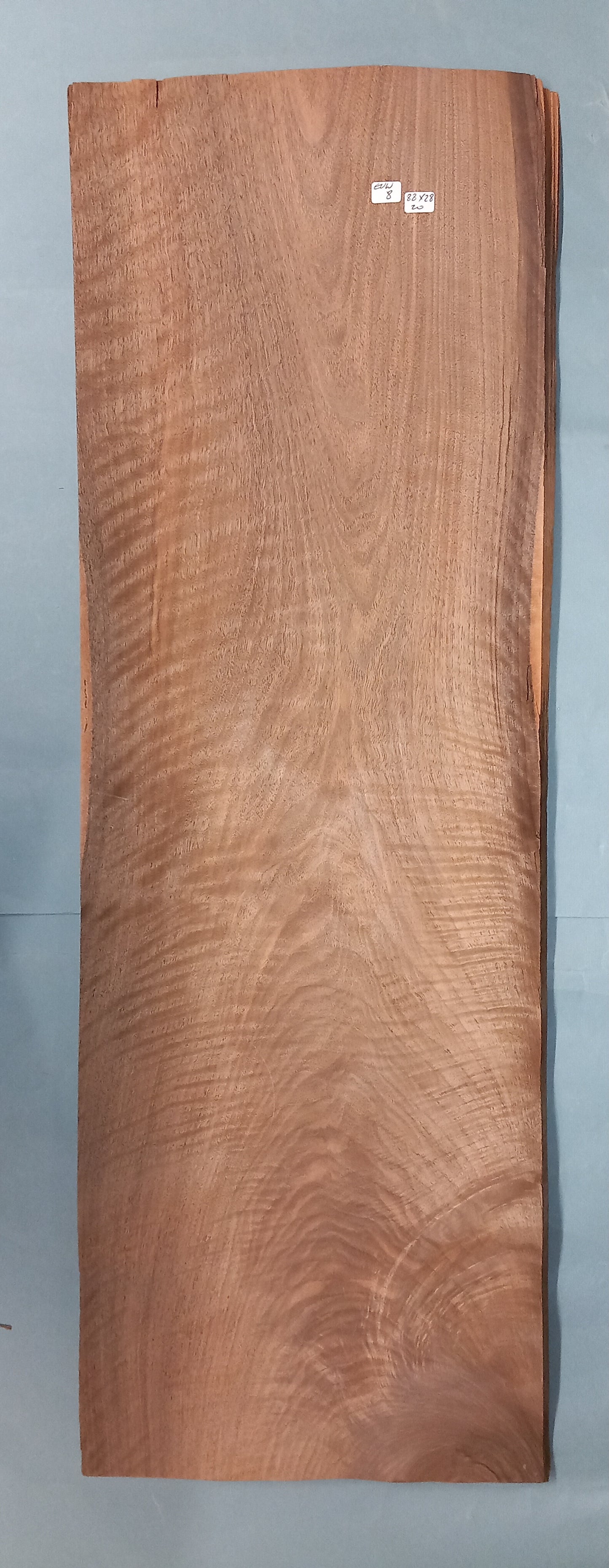 LARGE CONSECUTIVE SHEETS OF EUROPEAN WALNUT VENEER   88 X 28 CM