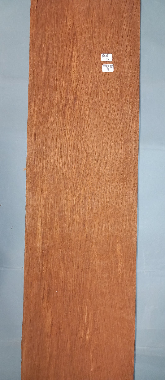 LARGE CONSECUTIVE SHEETS OF BROWN OAK VENEER   104 X 18 CM