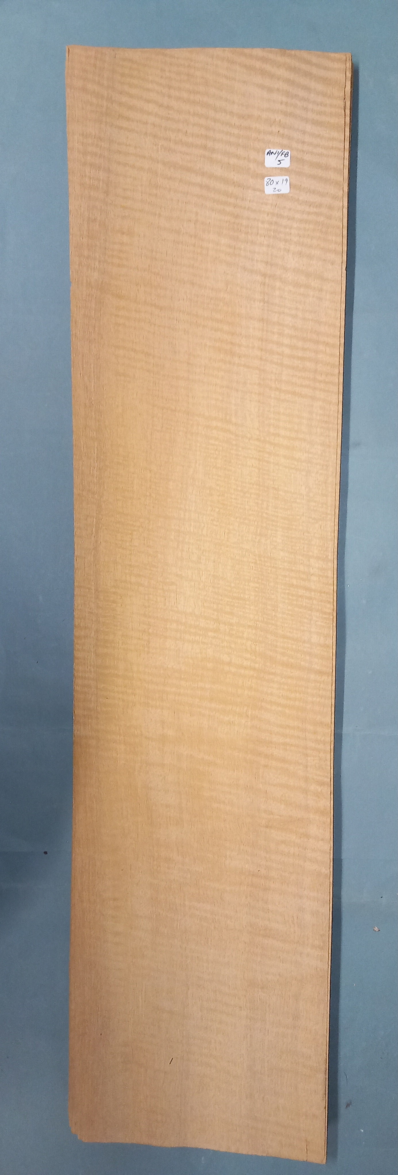 ANIGRE FIDDLEBACK - 1 CONSECUTIVE SHEET 19x80cm