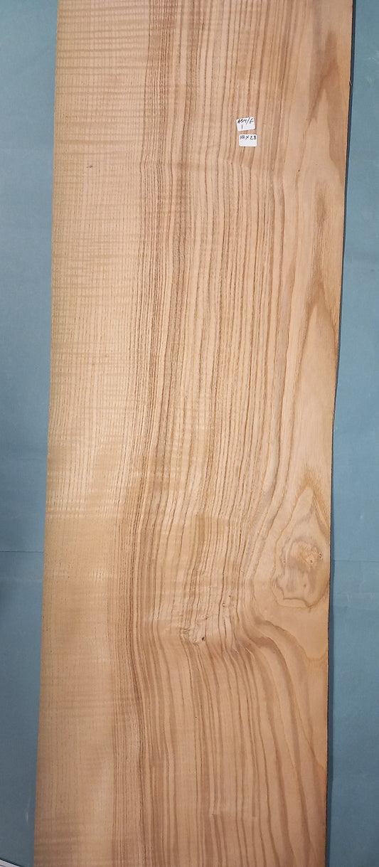 LARGE CONSECUTIVE SHEETS OF FIGURED ASH VENEER    122 X 28 CM