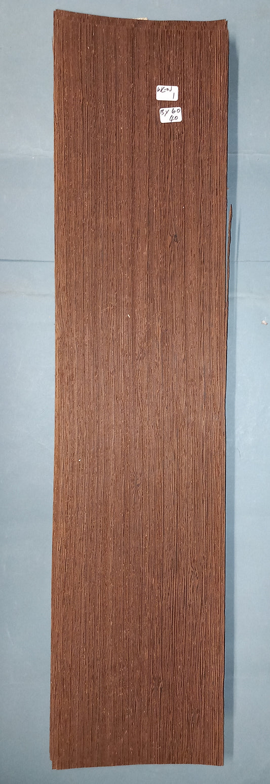 CONSECUTIVE SHEETS OF WENGE VENEER     13 X 60 CM