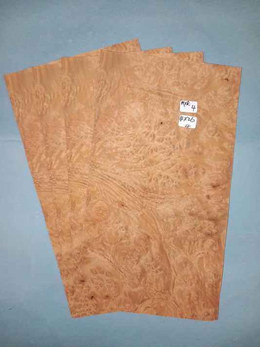 MYRTLE BURR - 4 CONSECUTIVE SHEETS 14x26cm
