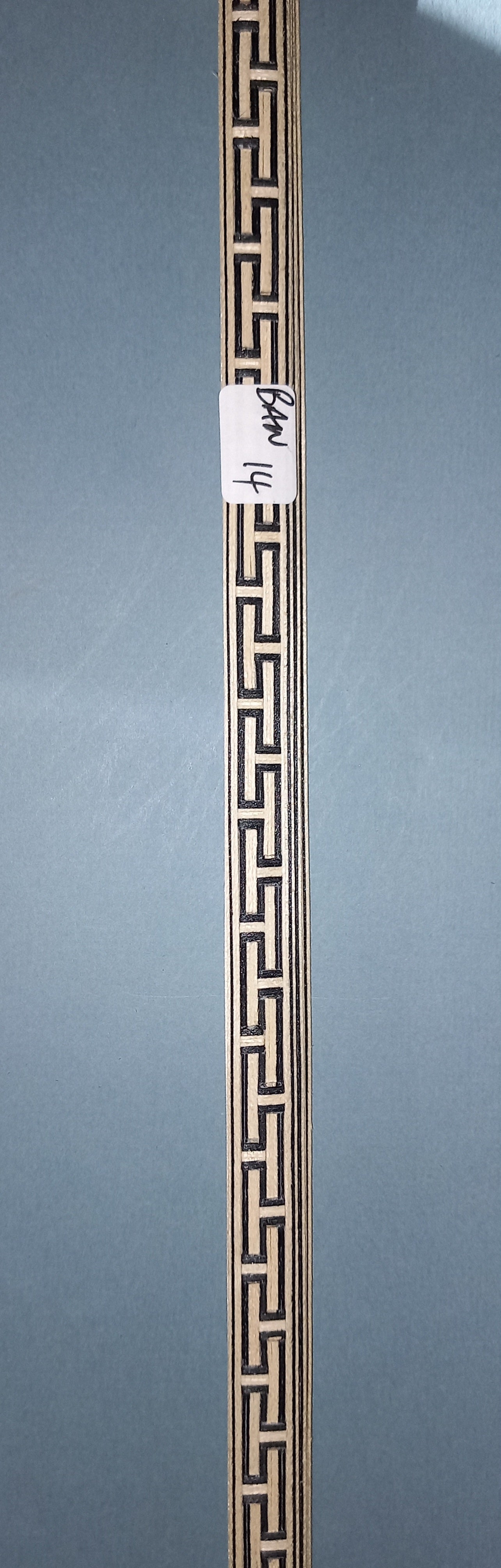 GRECIAN KEY MARQUETRY INLAY BANDINGS 0.5MM THICK   1 X 100 CM